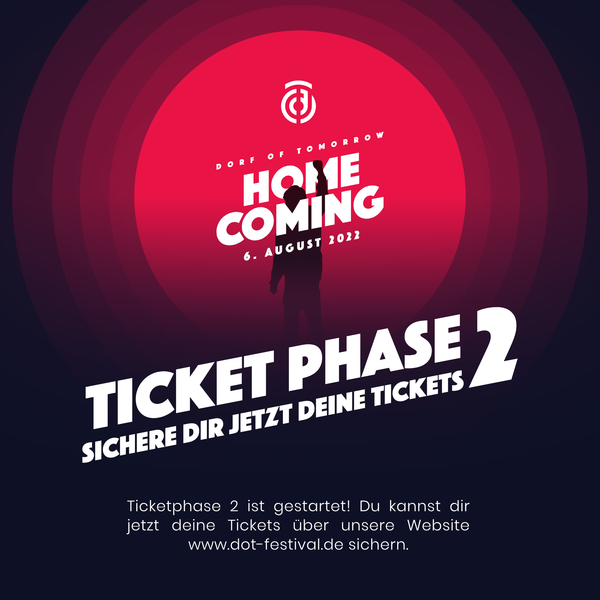 Ticketphase 2 gestartet – Jetzt Tickets sichern!